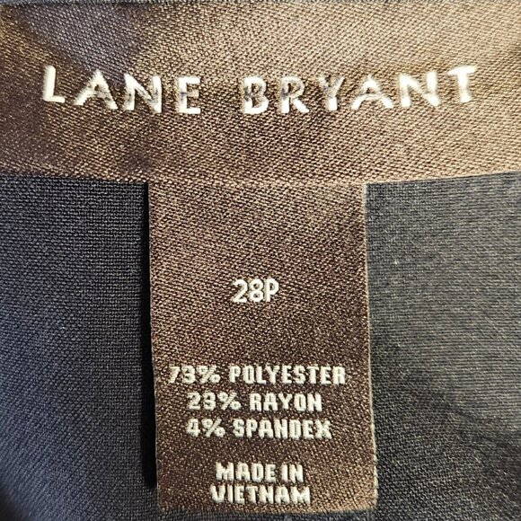 Lane Bryant 28WP Navy Blue Pants Plus Petite Office Dress - Picture 3 of 5